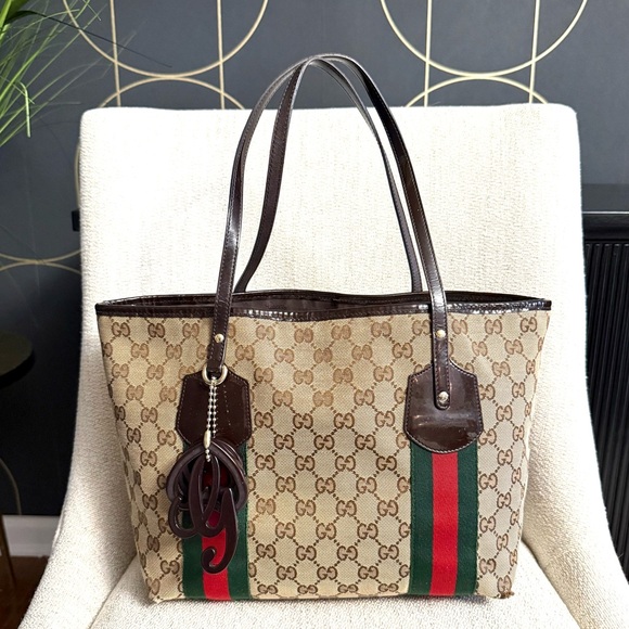 Gucci Handbags - Authentic Gucci GG Canvas Jolicoeur Tote bag